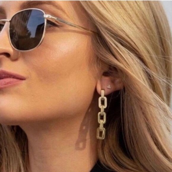 Eddie Borgo Supra Link Drop Earrings NIP - Picture 4 of 5